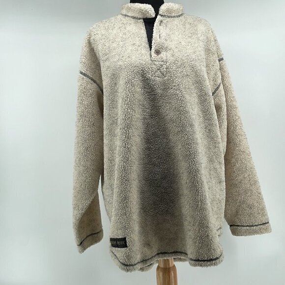 CACHE creek neutral fuzzy Sherpa like jacket pullover oatmeal cottage relaxed sm - Picture 10 of 10